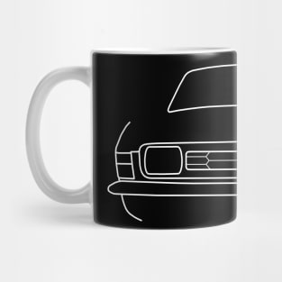 Austin Allegro classic car outline graphic (white) Mug